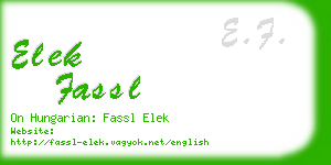 elek fassl business card